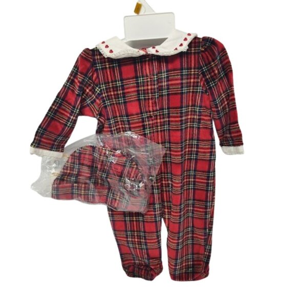 First Impressions Y2K Winter Footed Snap Bottom Winter Outfit 0-3 Months NWTs - Picture 2 of 10